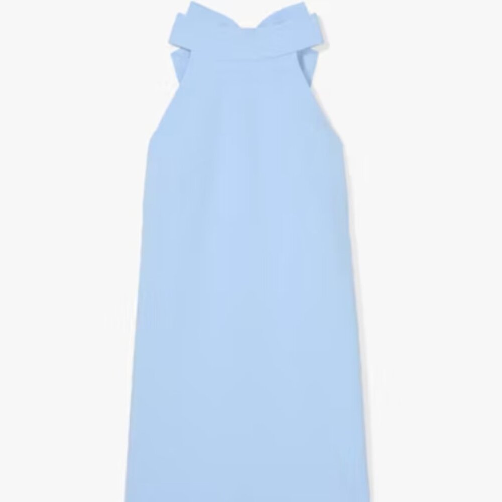 NWT!!! Kate Spade Astral Blue Bow Twill Shift Dress, size 8 - Picture 4 of 8